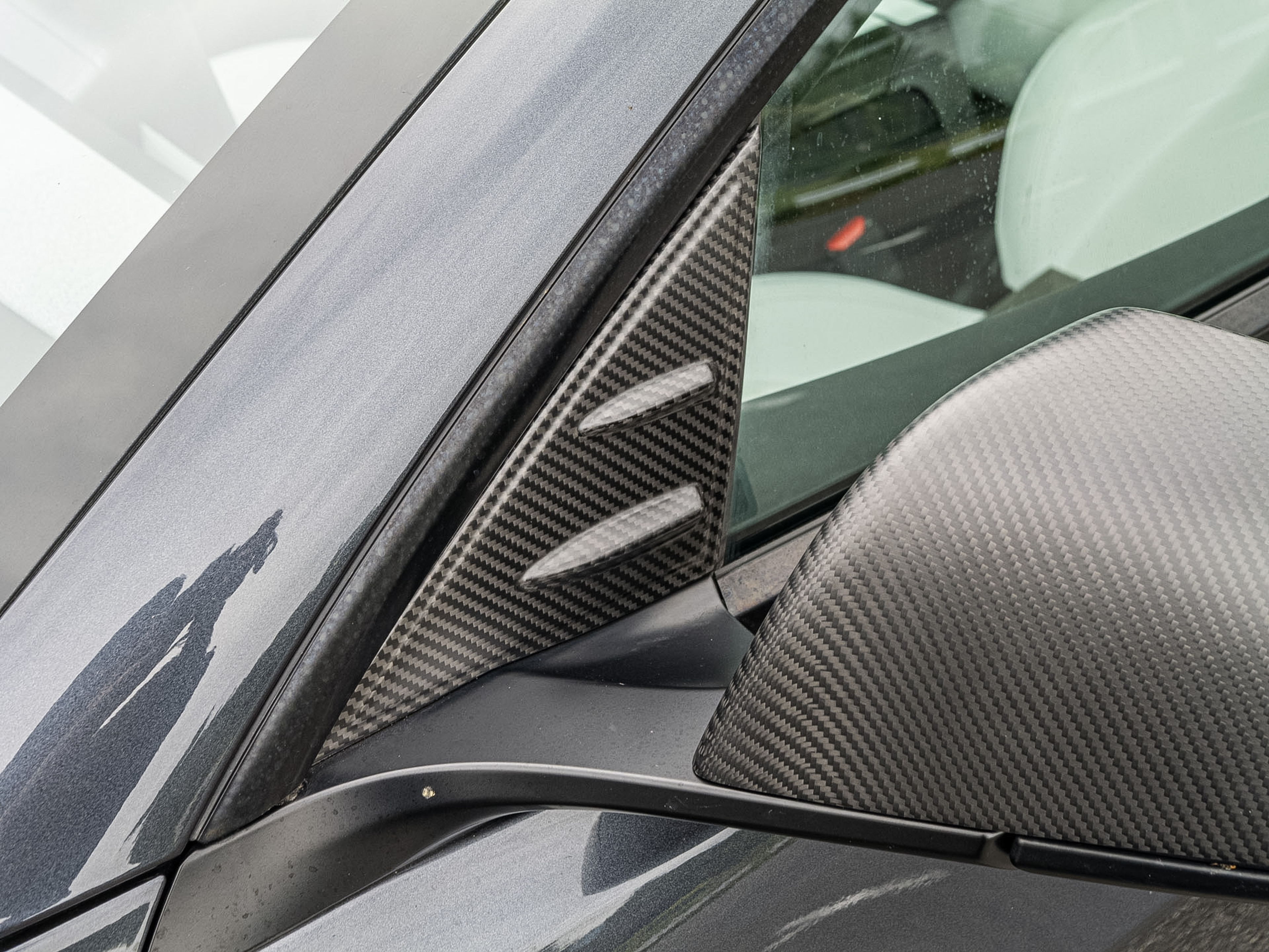 Tesla Model 3 — Matte Carbon Details